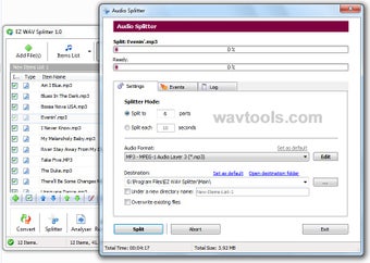 Image 0 for EZ WAV Splitter