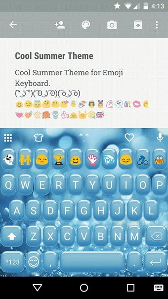 Imagen 2 para Cool Summer Emoji Keyoard