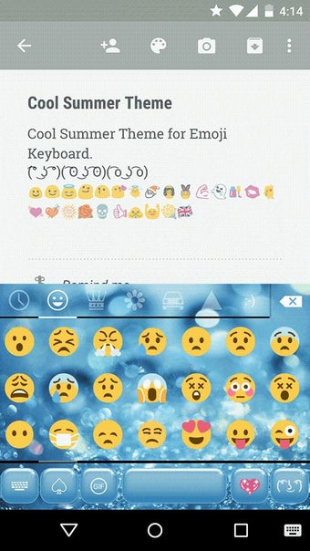Imagen 1 para Cool Summer Emoji Keyoard