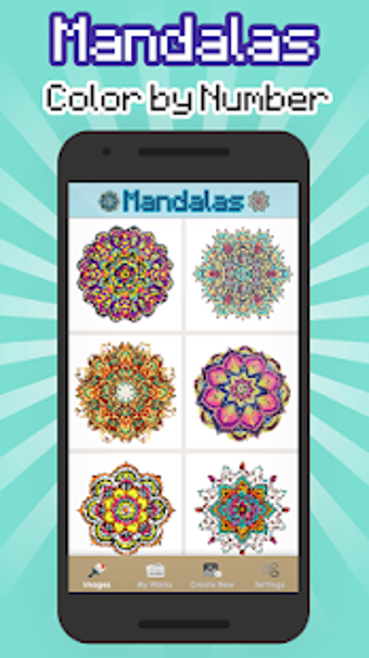 Image 3 for Mandalas color by number …