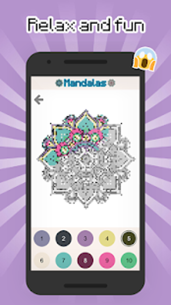 Image 0 for Mandalas color by number …