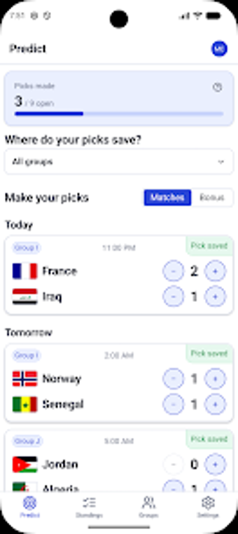Imagen 0 para GroupStage: Match Picks 2…