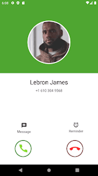 Image 0 for Fake call from Lebron Jam…