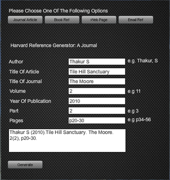 Imagen 0 para Harvard Reference Generat…