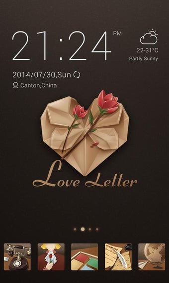 Imagen 1 para Love Letter GO Launcher T…