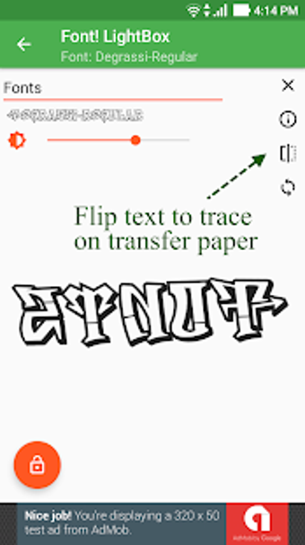 Image 0 for Font! Lightbox tracing ap…