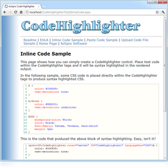 Image 0 for CodeHighlighter