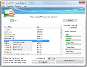 Image 0 for 1-abc.net Drive Space Org…