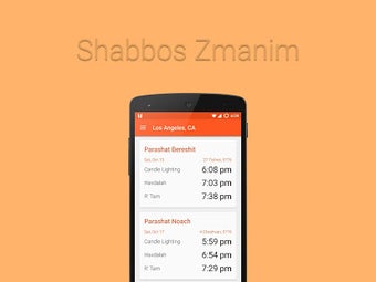 Image 1 for Shabbos Zmanim (Shabbat C…