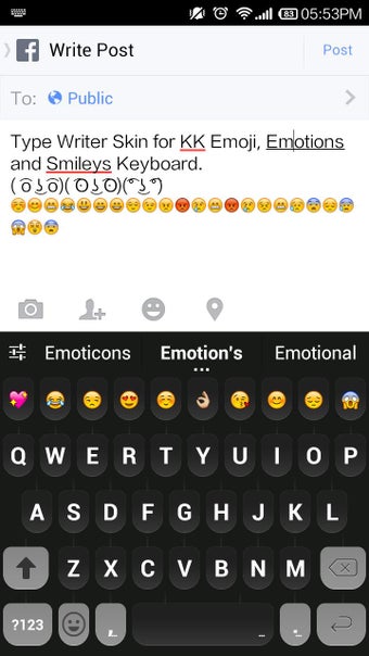 Imagen 1 para Type Writer Emoji Keyboar…