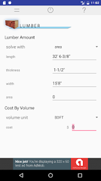Image 0 for Lumber Calculator