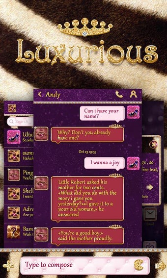 Imagen 3 para GO SMS LUXURIOUS THEME