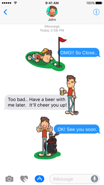 Image 1 for GolferMoji - Golf Emoji K…
