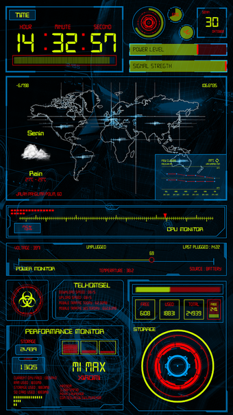 Imagen 2 para Rainbow KLWP theme