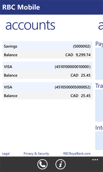 Imagen 2 para RBC Mobile for Windows 10