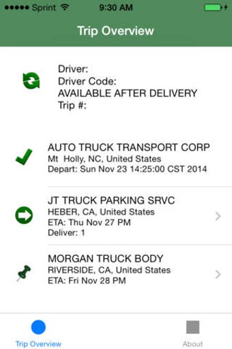 Image 0 for ATC Driver Trips