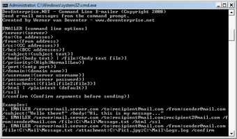Image 0 for Command Line E-mailer