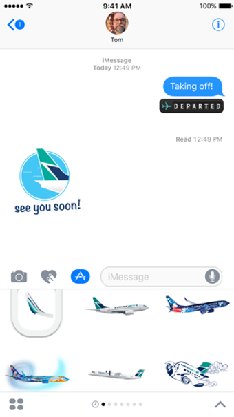 Image 1 for WestJet Stickers