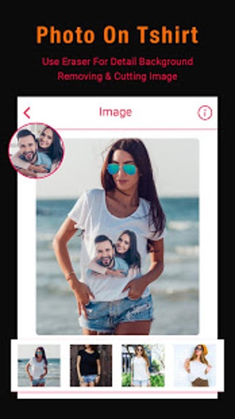 Imagen 1 para Photo On T Shirt - Person…