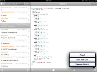 Image 2 for iGist - The Gist Client