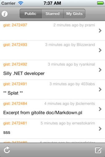 Image 0 for iGist - The Gist Client