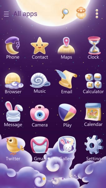 Image 0 for Moonie GO Launcher Theme