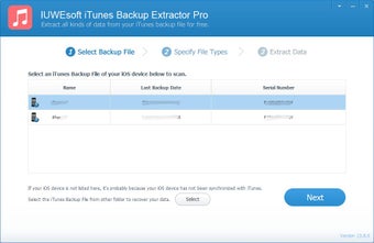 Image 0 for iTunes Backup Extractor P…