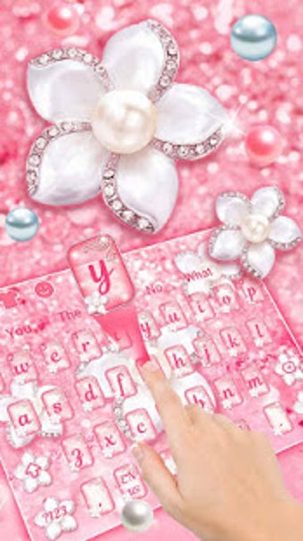 Image 1 for Shiny Diamond Flower Keyb…