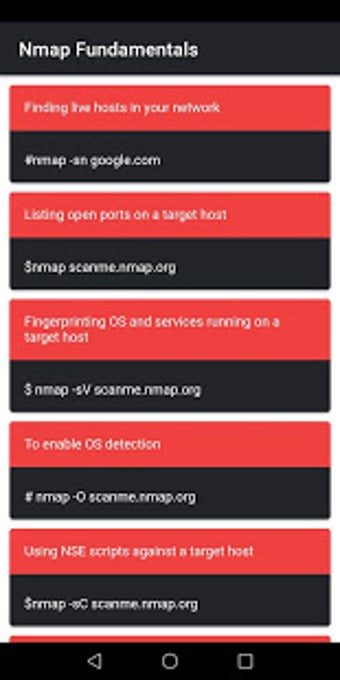Image 0 for Nmap Commands Cheatsheet