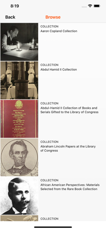 Image 0 for LOC Collections
