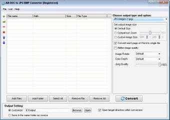 Imagen 0 para Ailt DOC to JPG BMP Conve…