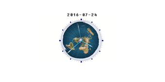 Image 0 for Flat Earth Clock