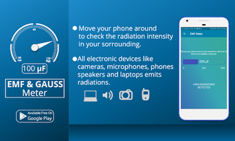 Imagen 2 para EMF Meter, Gauss Meter, R…