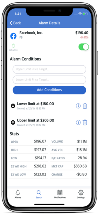 Image 1 for Stock Alarm - Market Aler…