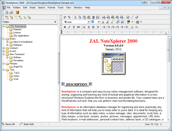 Image 0 for ZAL NoteXplorer