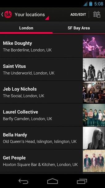 Imagen 3 para Songkick Concerts