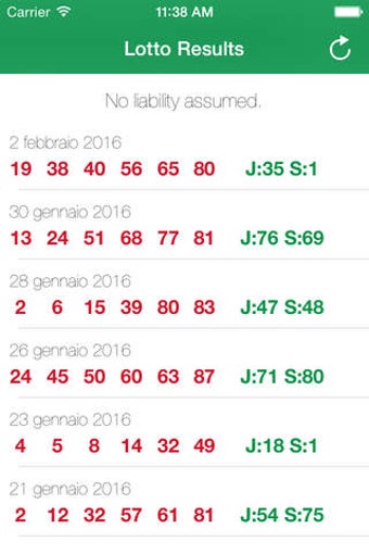 Image 0 for Lotto Italia 6/90 - Lotto…