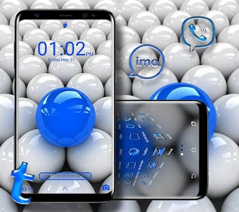 Imagen 1 para 3D Balls Launcher Theme
