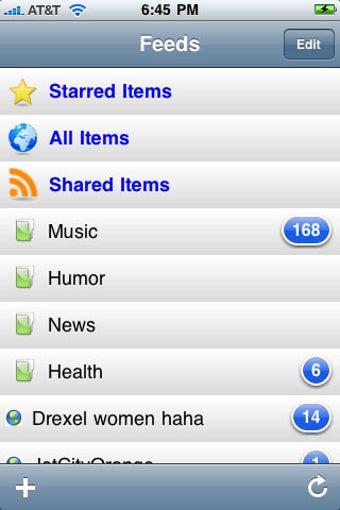 Image 0 for Feeds for iPhone