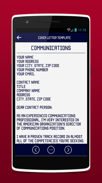 Image 0 for Cover Letter Template
