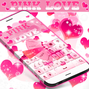 Imagen 1 para Pink Love Keyboard