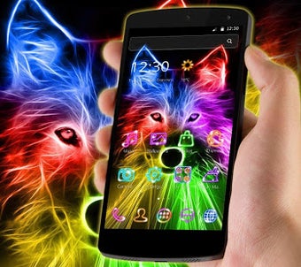 Imagen 0 para 3D Wild Neon Wolf Theme