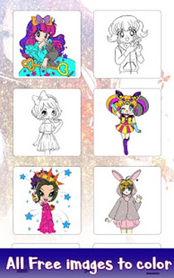 Imagen 3 para Anime Glitter Color by Nu…