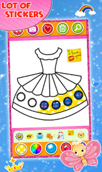 Image 0 for Glitter Dress Coloring an…