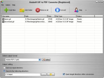 Image 0 for Aostsoft GIF to PDF Conve…