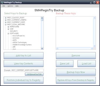 Imagen 0 para SMARegisTry Backup