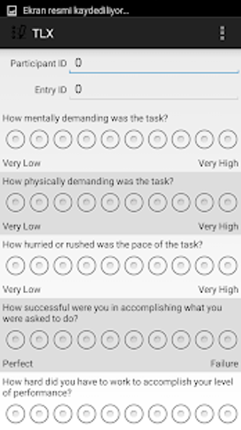 Imagen 0 para NASA-TLX Questionnaire Ap…