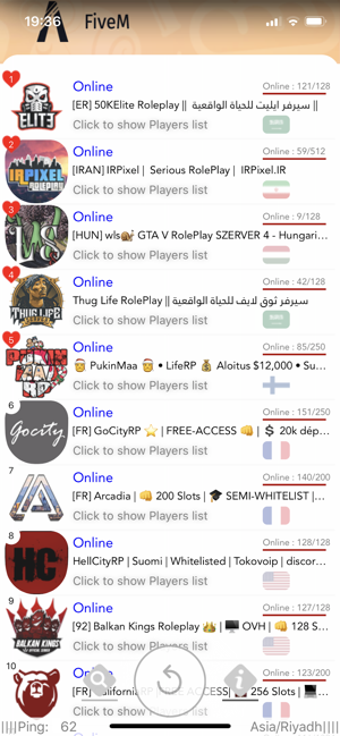 Image 2 for FiveM players list