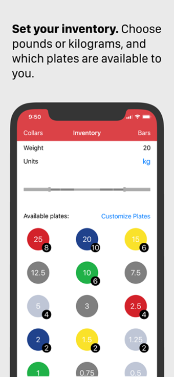 Image 1 for RackMath Barbell Calculat…