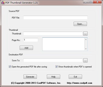 Image 0 for PDF Thumbnail Generator